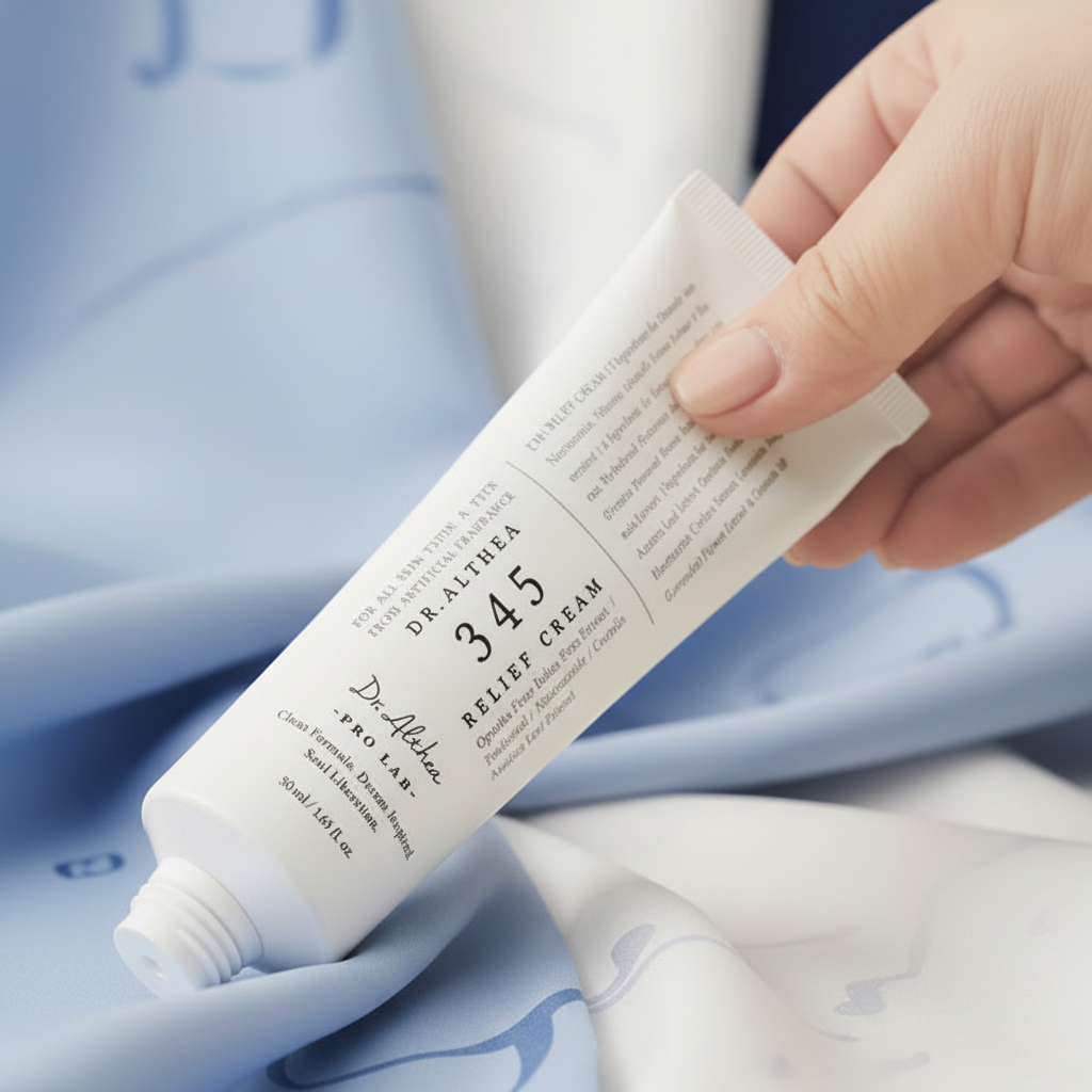 Dr345 Korean Face Cream for All Skin Types with Niacinamide and Panthenol