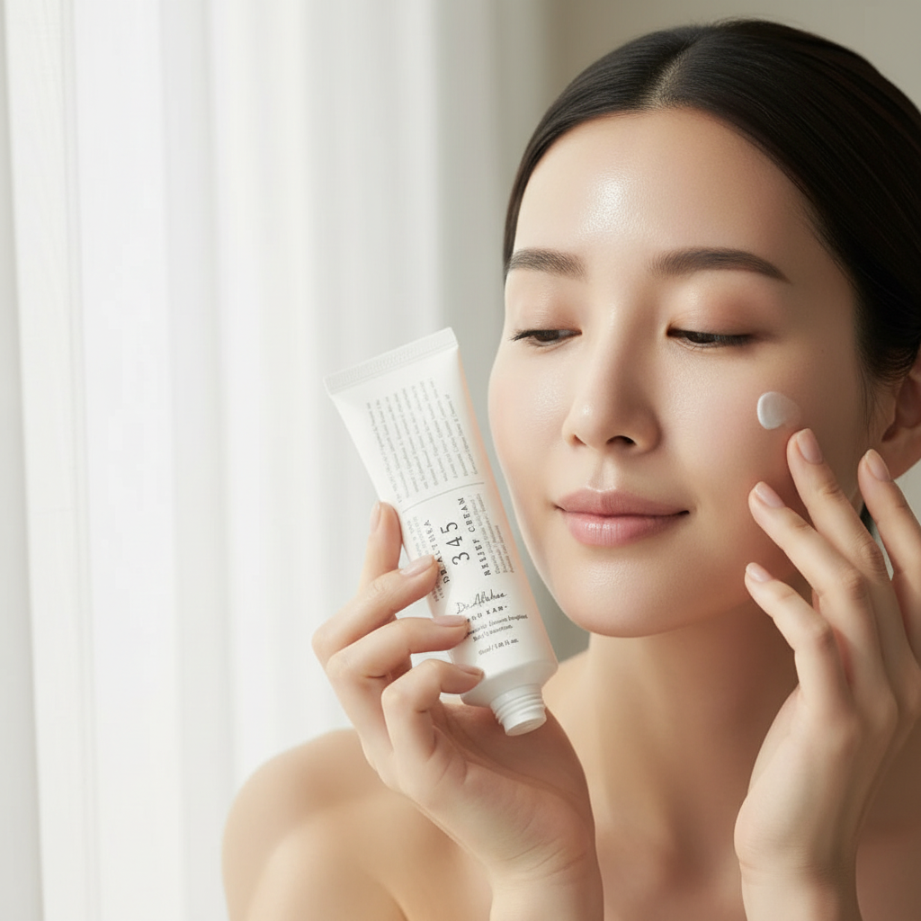 Dr345 Korean Face Cream for All Skin Types with Niacinamide and Panthenol