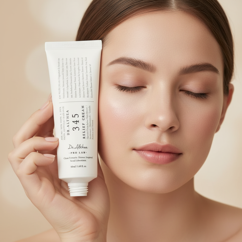 Dr345 Korean Face Cream for All Skin Types with Niacinamide and Panthenol