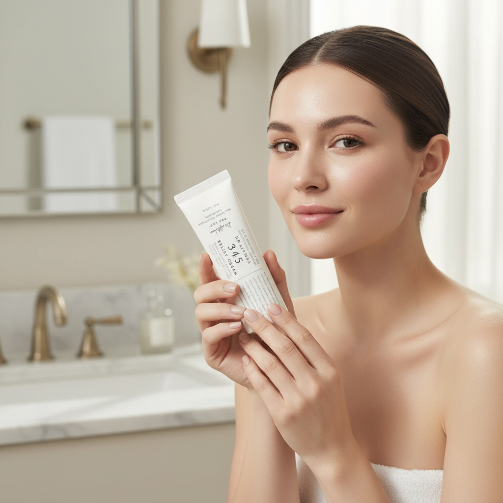 Dr345 Korean Face Cream for All Skin Types with Niacinamide and Panthenol