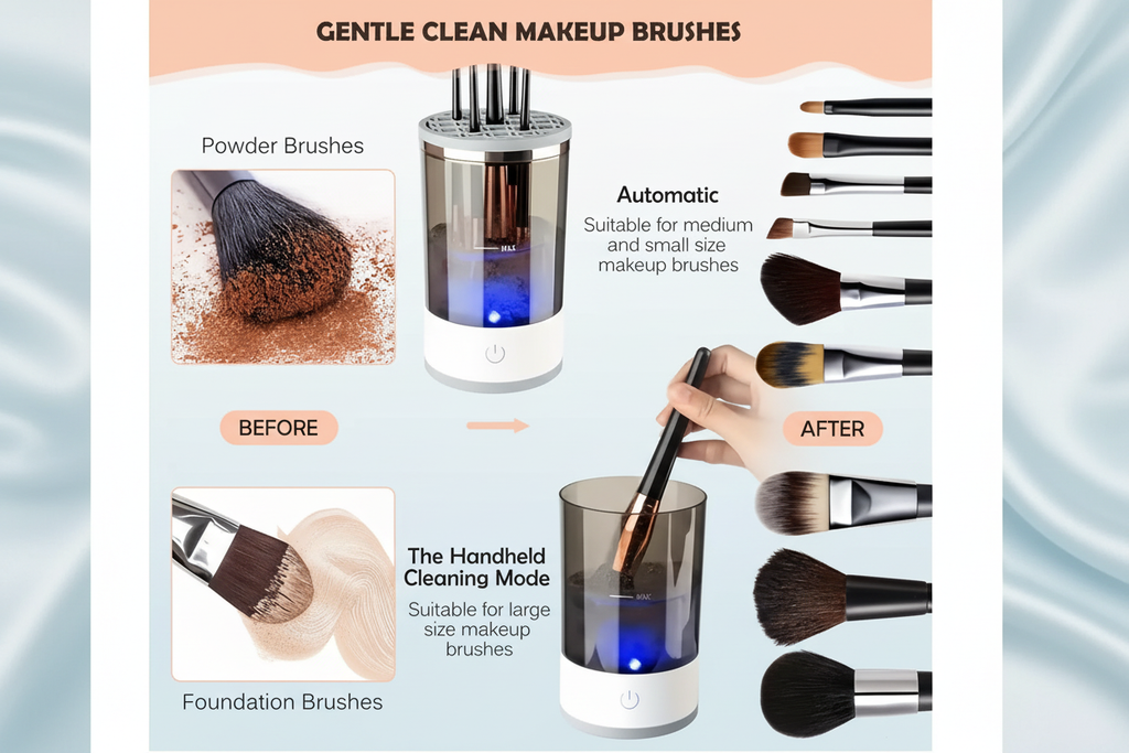 USB Makeup Brush Cleaner Portable