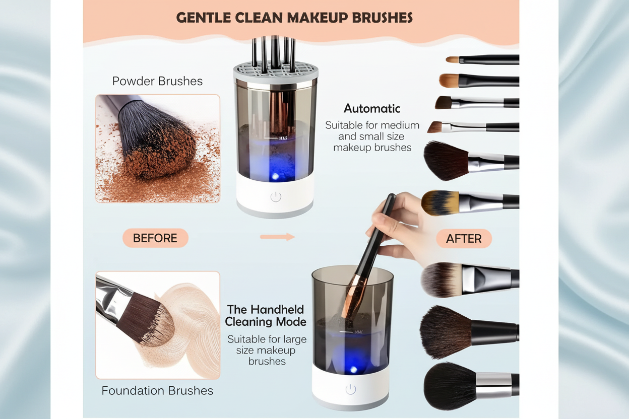 USB Makeup Brush Cleaner Portable
