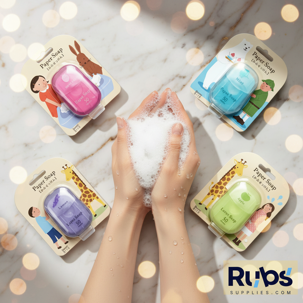 50pcs Travel Paper Soap Sheets